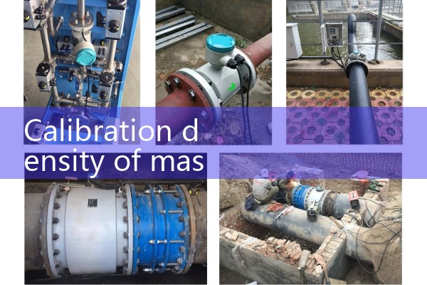 Calibration density of mass flowmeter